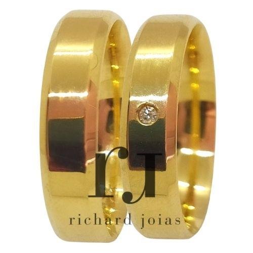 ALIANÇA DE OURO 18KL PESO 3,8 GRAMAS E LARGURA DE 4,3MM ANATÔMICA CHANFRADA