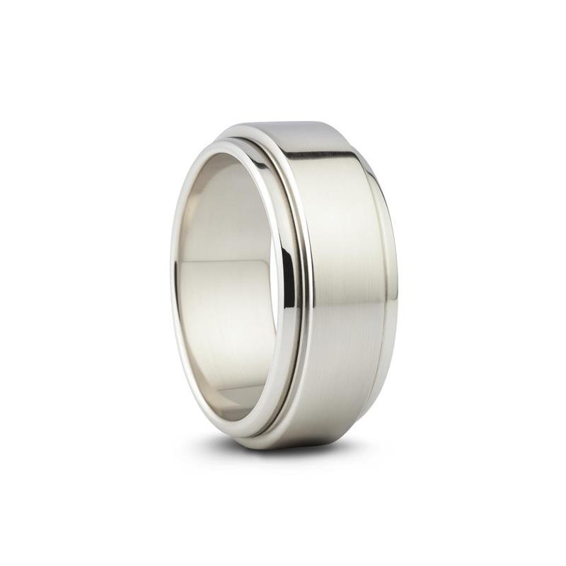 ALIANÇA DE PRATA 9,2MM SATURNO LISA