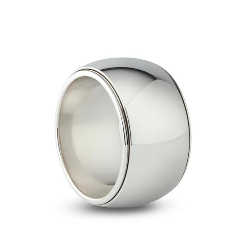 ALIANÇA DE PRATA 12,2MM SATURNO LISA