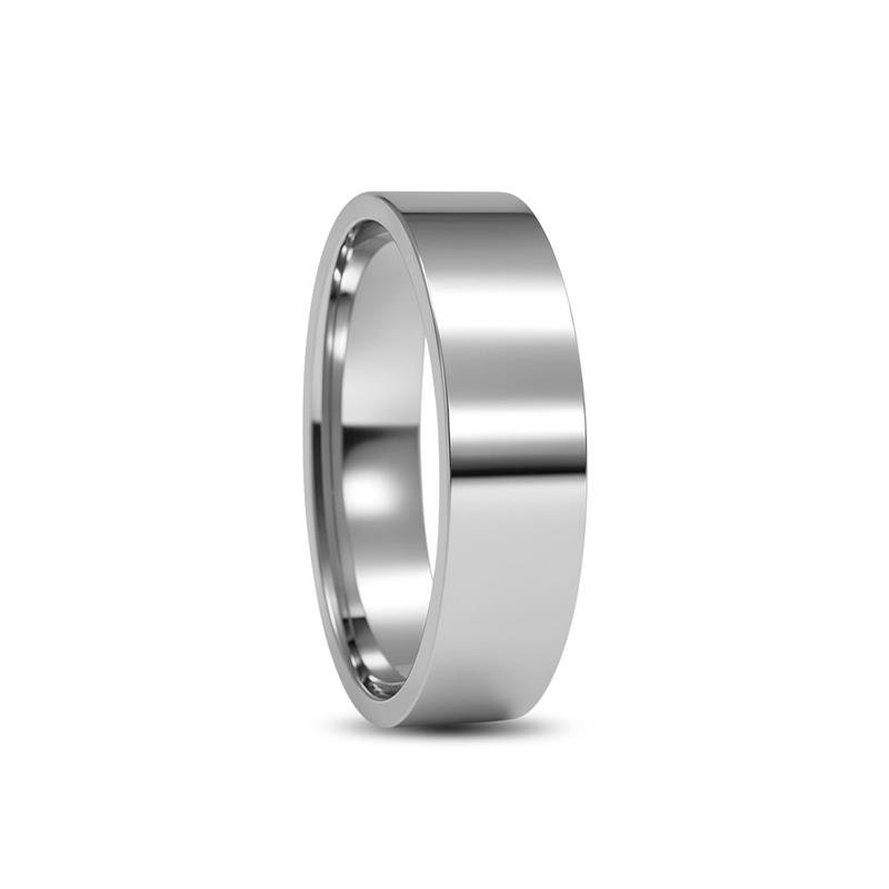 ALIANÇA DE PRATA 6,0MM QUADRADA C/INTERNO RETO