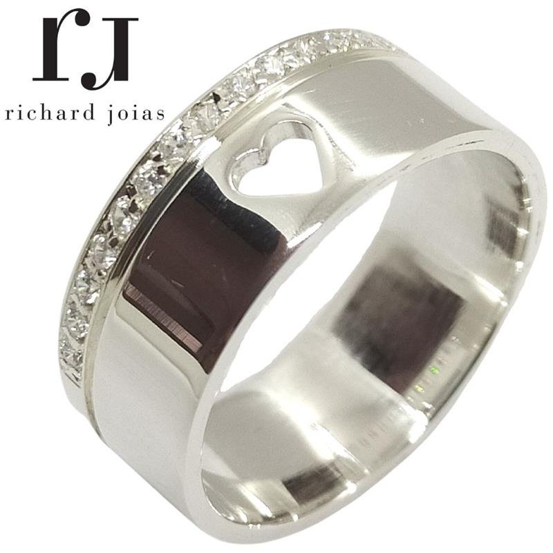 ALIANÇA DE PRATA 8,0MM SEMI-ANATÔMICA QUADRADA C/ 15 PEDRAS