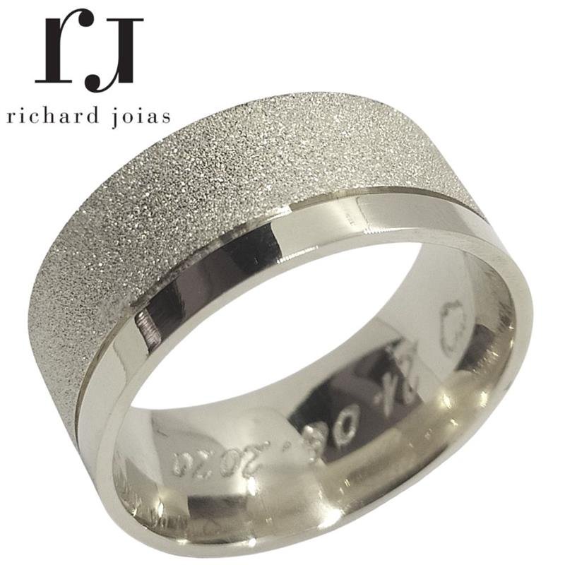 ALIANÇA DE PRATA 10MM ANATÔMICA QUADRADA DIAMANTADA C/ 1 FRISO 0,50