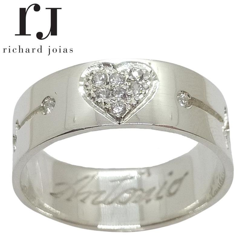 ALIANÇA DE PRATA 8,0MM QUADRADA RETA C/CORAÇÃO CRAVEJADO E BATIMENTO CARDIACO