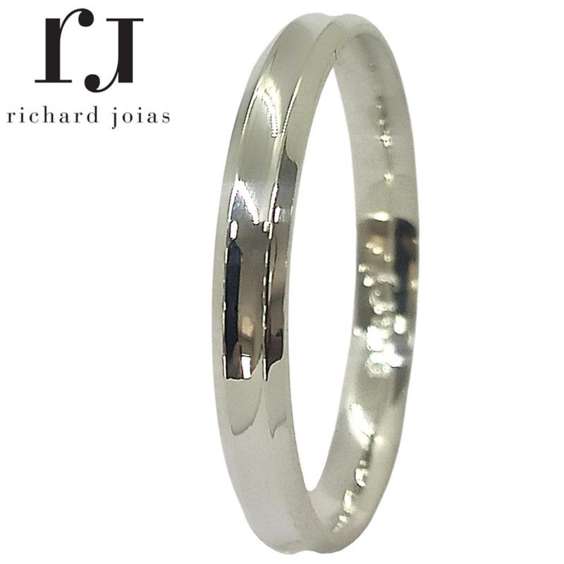 ALIANÇA DE PRATA 2,8 MM CONCAVA