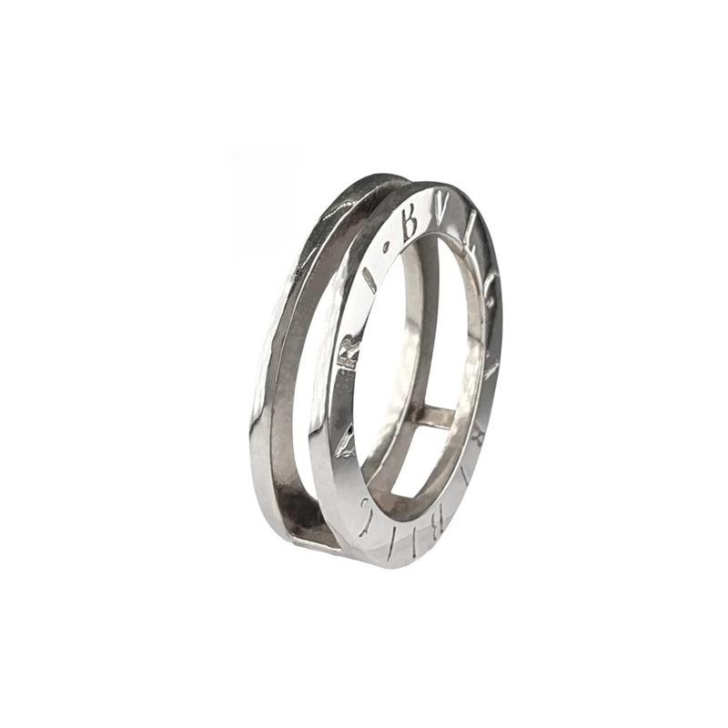 ALIANÇA DE PRATA (BASE) MODELO BLV C/ ESCRITA