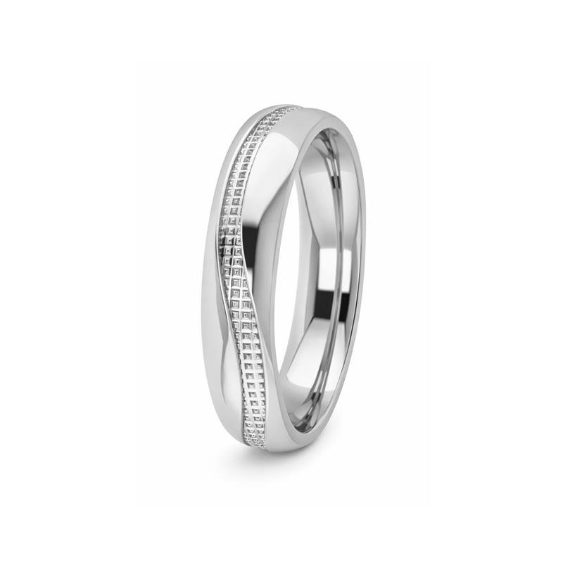 ALIANÇA DE PRATA 925 A 950 3,0 MM TRABALHADA