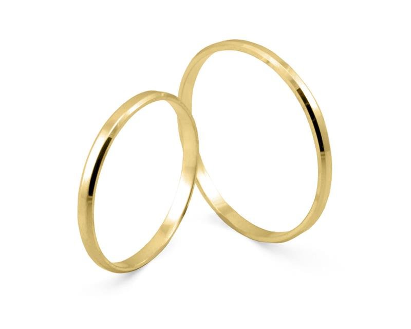 ALIANÇA DE OURO 10KL PESO 1,0 GRAMA LARGURA 1,5MM TRADICIONAL