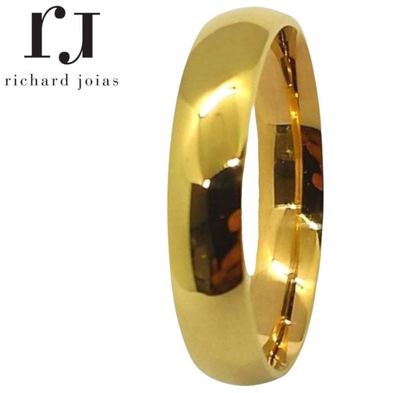 ALIANÇA DE MOEDA 4,3MM ANATÔMICA ABAULADA