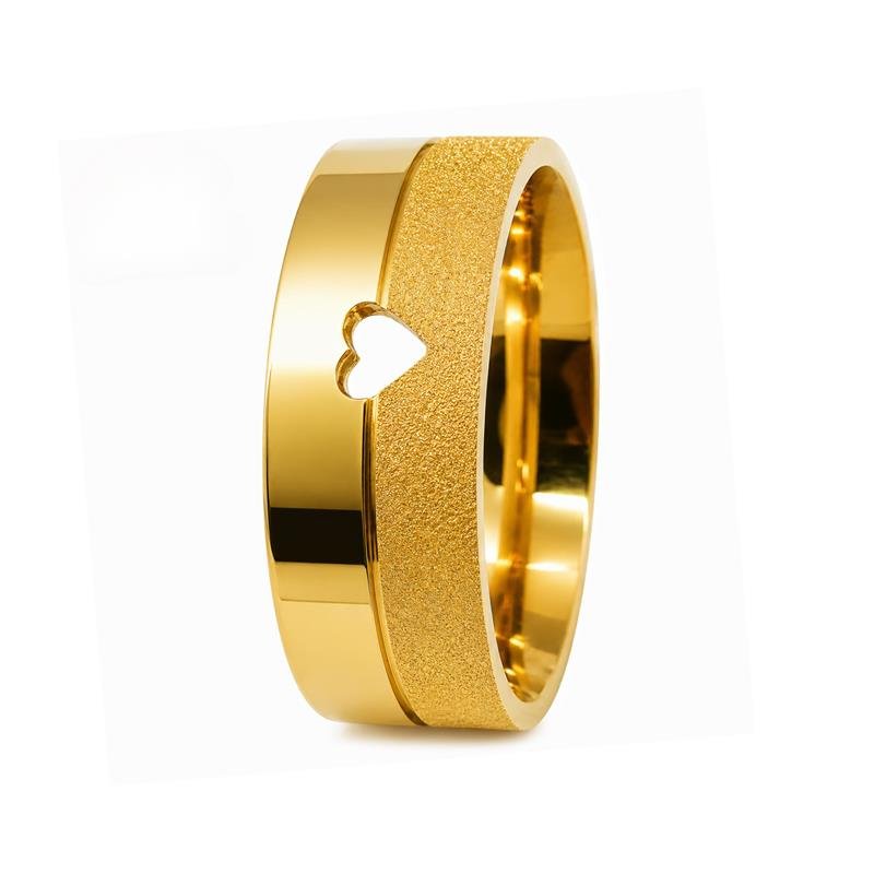 ALIANÇA DE MOEDA 10MM QUADRADA DIAMANTADA C/CORAÇÃO VAZADO E 01 FRISO
