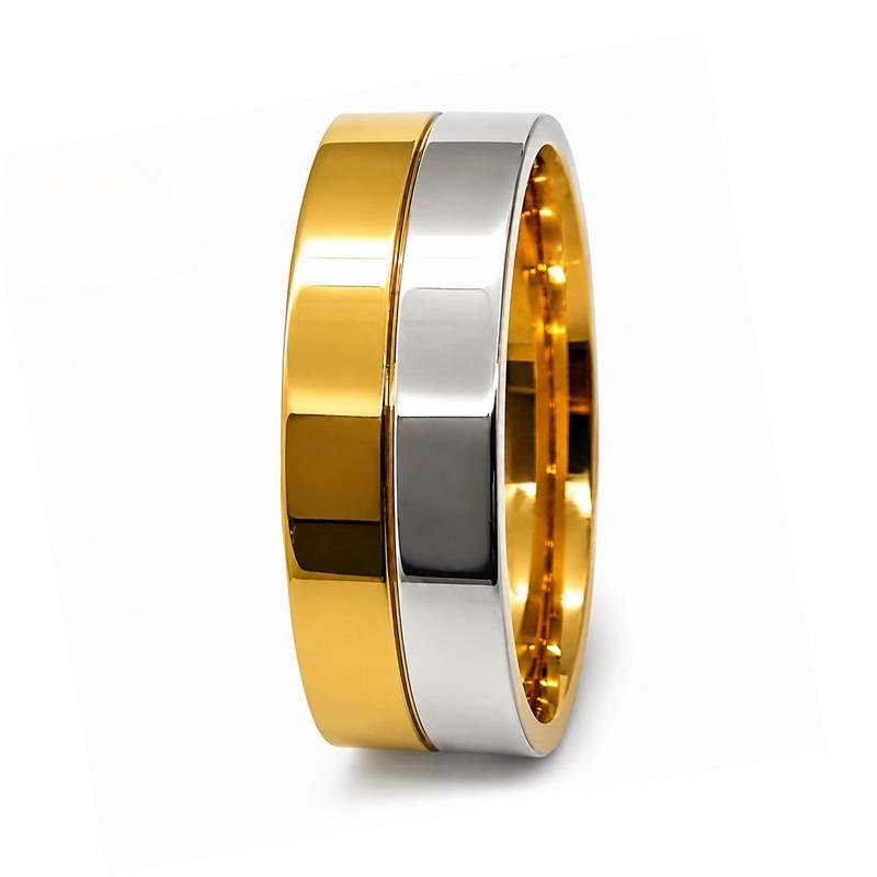 ALIANÇA DE MOEDA 8,0MM C/CHAPA DE PRATA