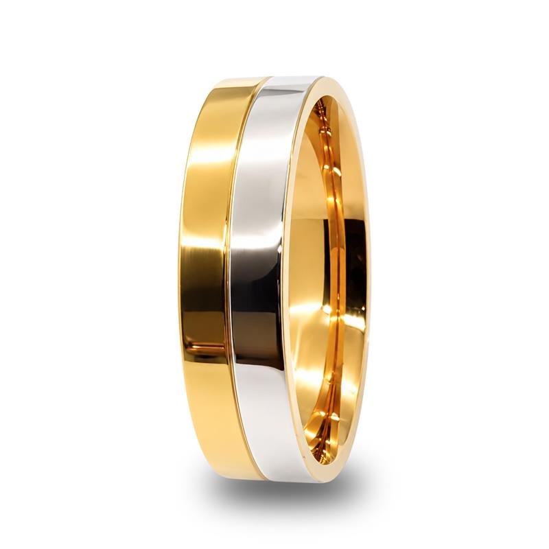 ALIANÇA DE MOEDA 6,0MM QUADRADA C/METADE CHAPA DE PRATA