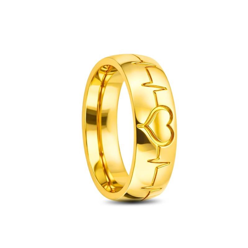 ALIANÇA DE MOEDA 8,0MM ANATÔMICA ABAULADA C/BATIMENTO E CORAÇÃO