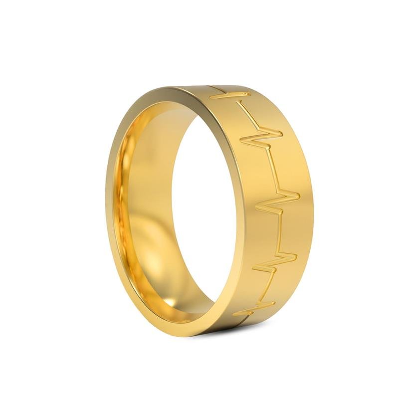 ALIANÇA DE MOEDA 6,0MM QUADRADA C/ BATIMENTO