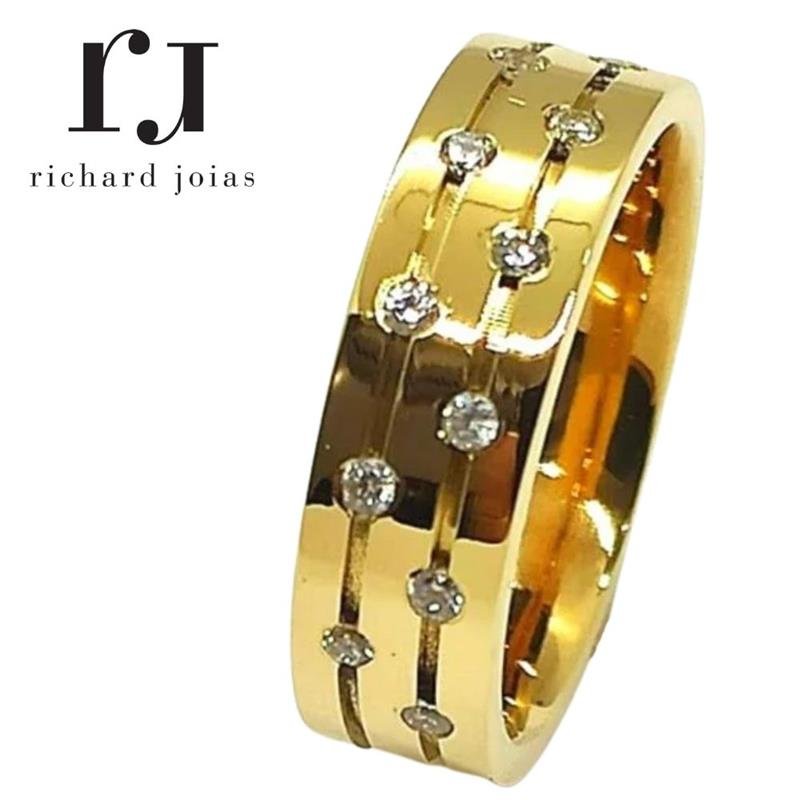  6,0MM *ANATÔMICA QUADRADA C/PRATA DIAMANTADA