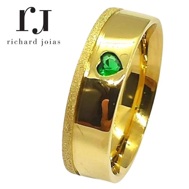 6,0MM *ANATÔMICA QUADRADA LATERAL DIAMANTADA C/01 PEDRA CORAÇÃO