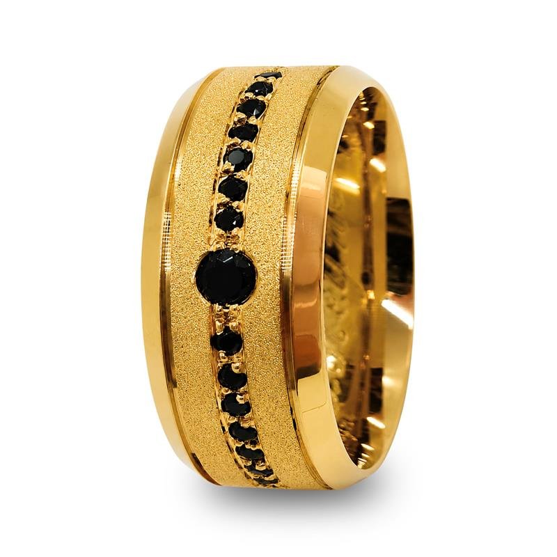 ALIANÇA DE MOEDA 8,0MM QUADRADA CHANFRADA DIAMANTADA C/15 PEDRAS