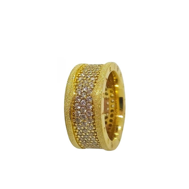 ALIANÇA DE MOEDA 9MM MODELO BVL DIAMANTADA C/ 132 PEDRAS