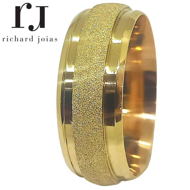 ALIANÇA DE MOEDA 8,0MM *ANATÔMICA ABAULADA CANALETA DIAMATADA