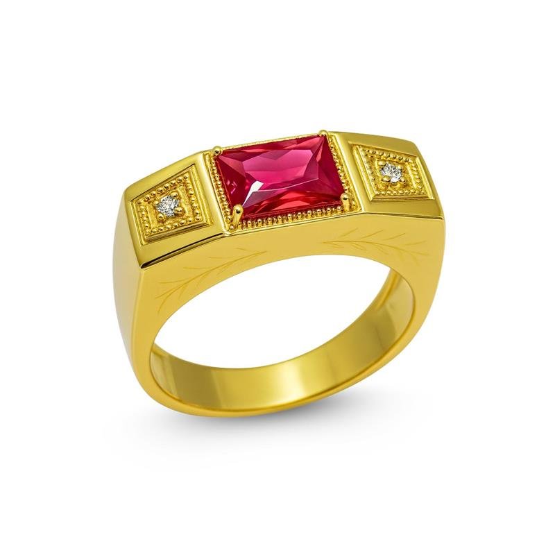 ANEL DE OURO 18KL FORMATURA PESO MÉDIO 9,0 GR