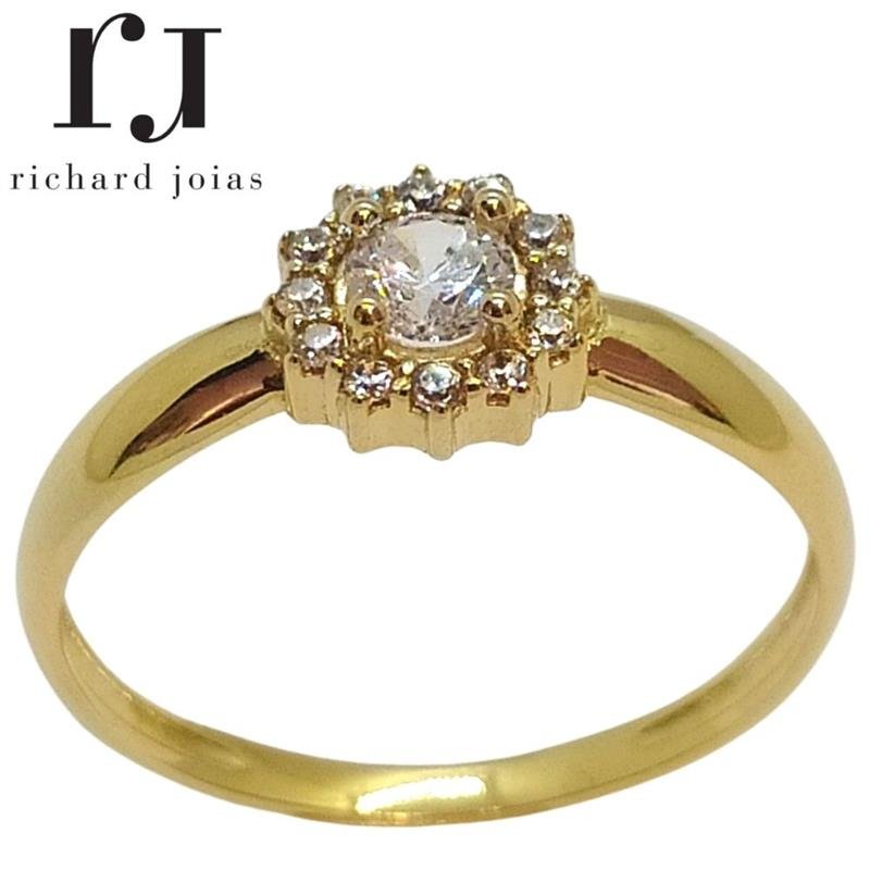 ANEL DE OURO 18KL PESO MÉDIO 3,0 GR