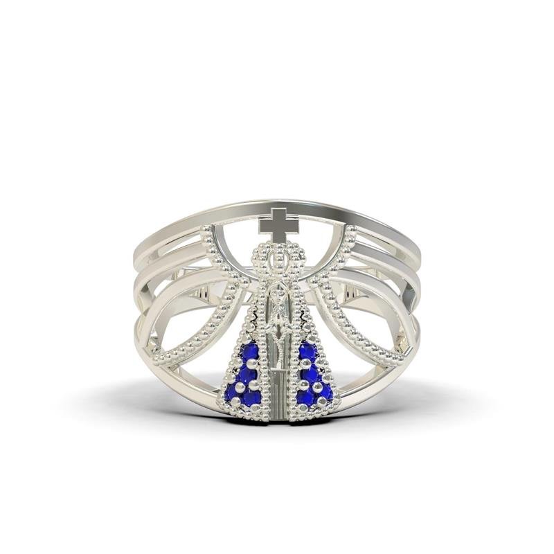 ANEL DE PRATA NOSSA SENHORA APARECIDA