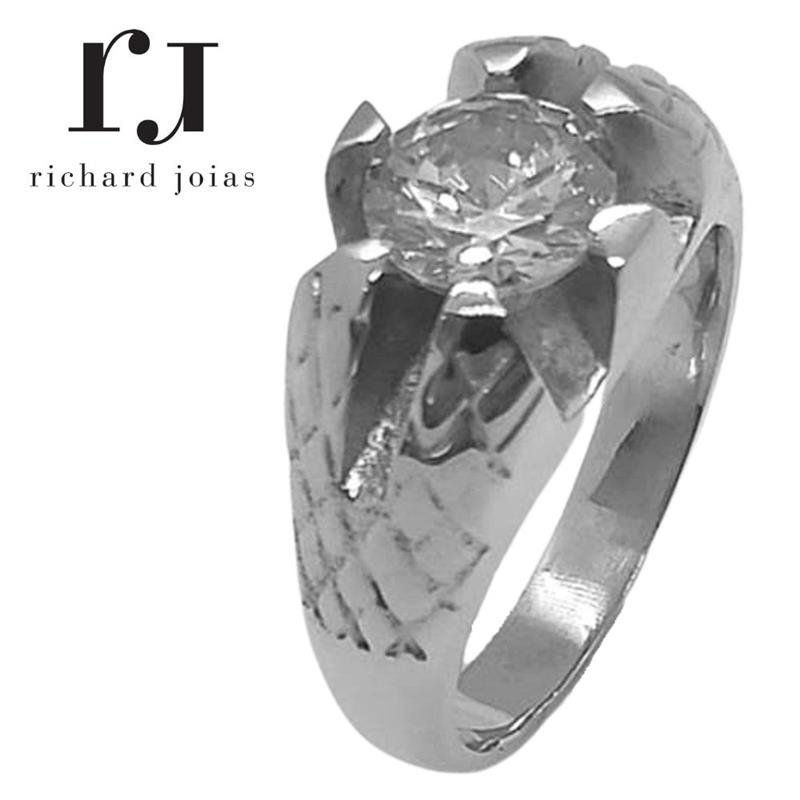 ANEL DE PRATA PE DE CABRA