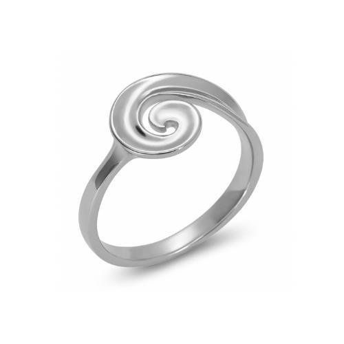 ANEL DE PRATA ESPIRAL