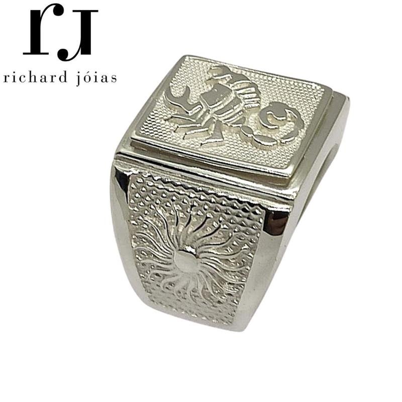 ANEL DE PRATA SIGNO ESCORPIÃO