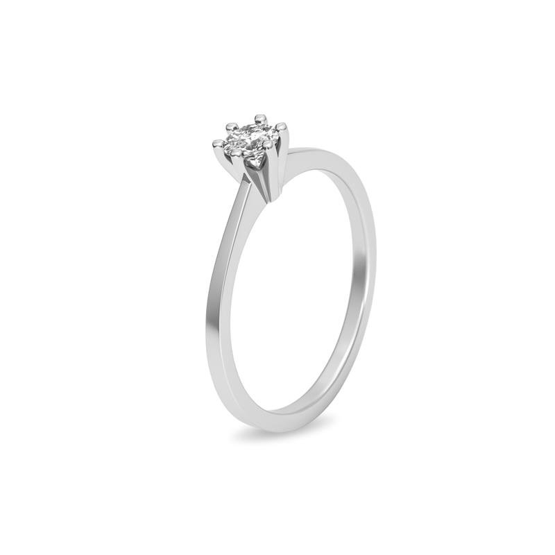 ANEL DE PRATA SOLITARIO DE PEDRA CENTRAL 4,0MM