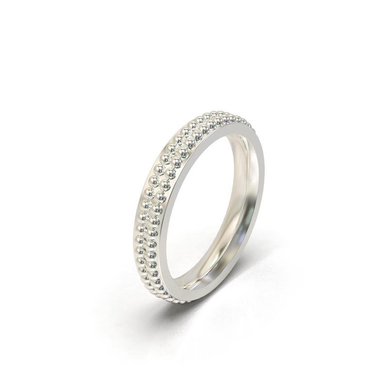 ANEL DE PRATA APARADOR DE ALIANÇAS