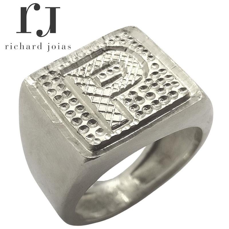 ANEL DE PRATA MASCULINO TRABALHADO