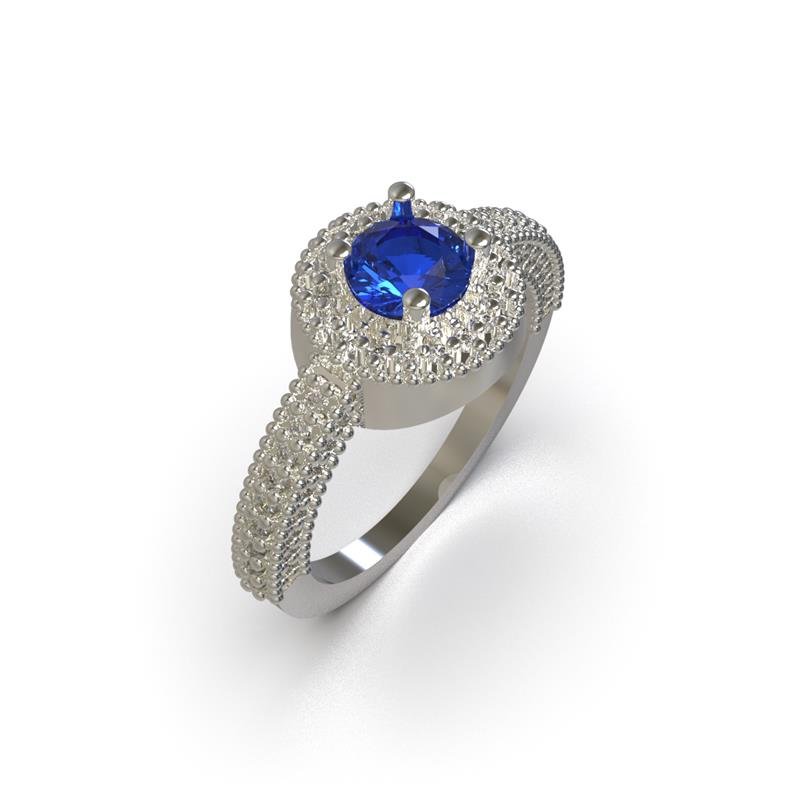 ANEL DE PRATA DIAMOND C/69 PEDRAS