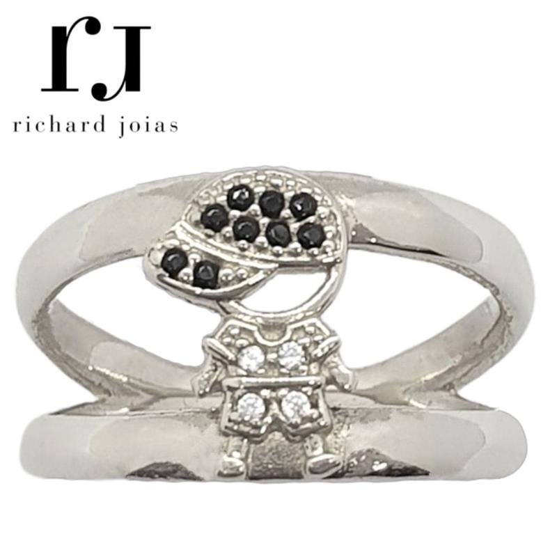 ANEL DE PRATA MENINO MUDA COR DO BONÉ