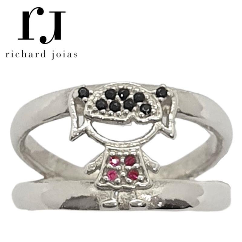 ANEL DE PRATA MENINA MUDA COR DO CABELO