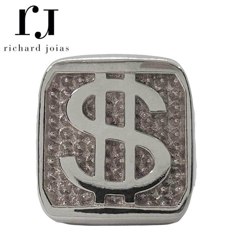 ANEL DE PRATA CIFRÃO $