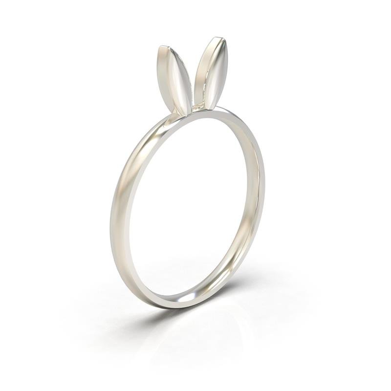 ANEL DE PRATA ORELHA DE COLEHO