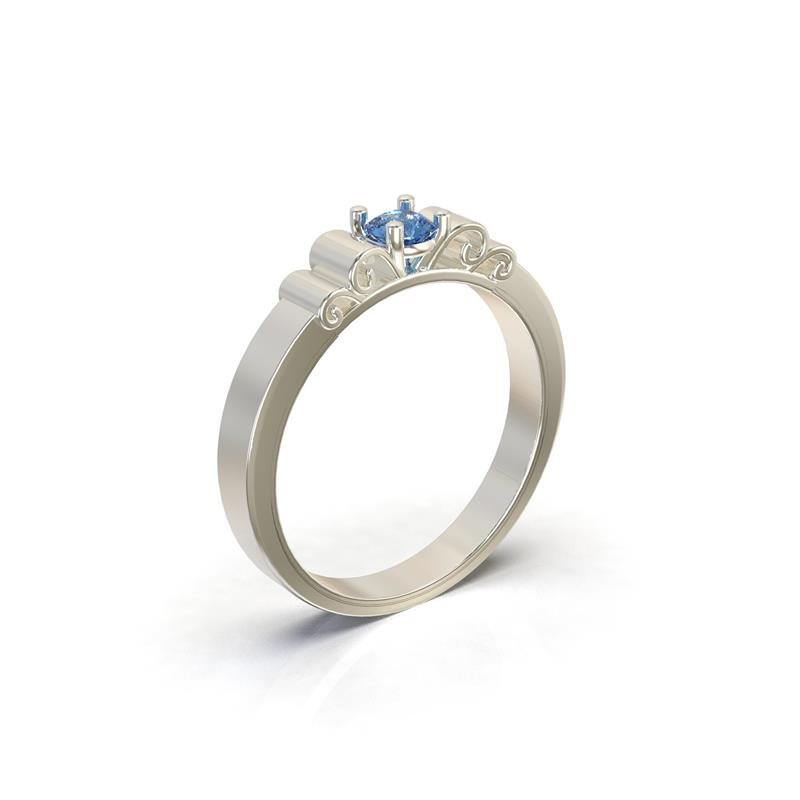 ANEL DE PRATA SOLITÁRIO