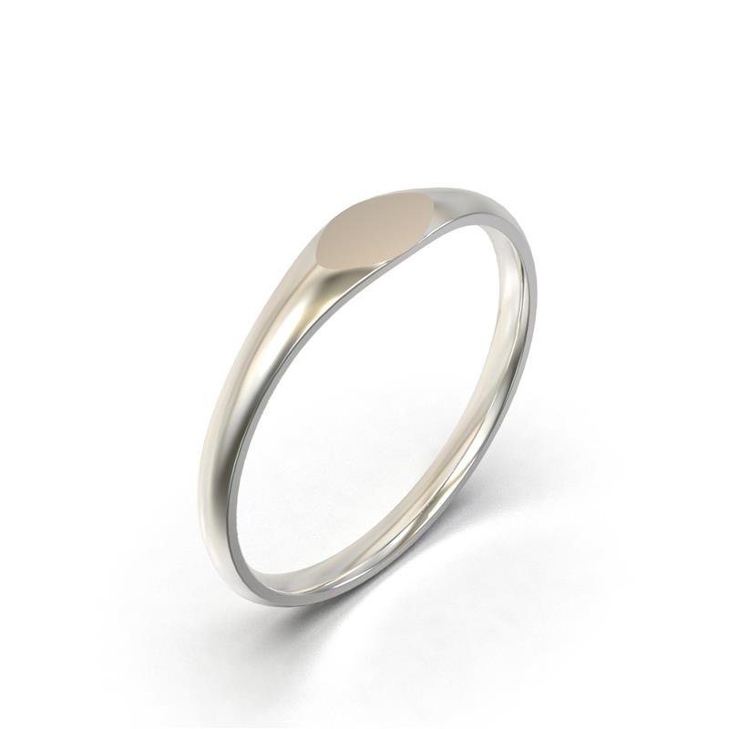 ANEL DE PRATA MINIMALISTA LISO