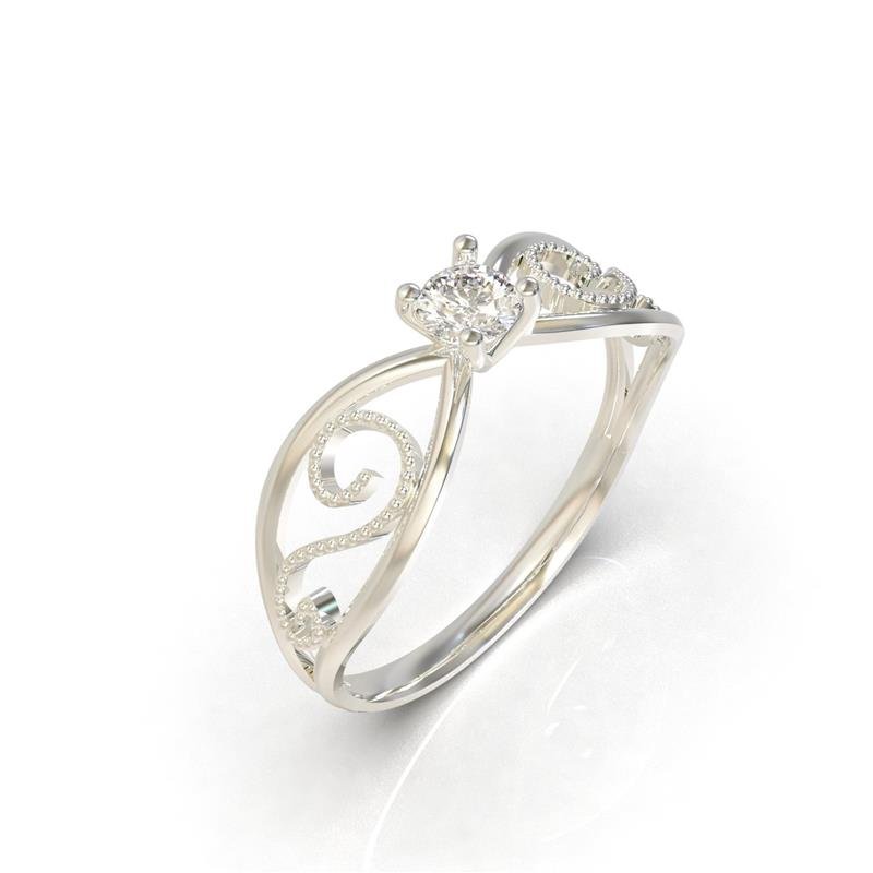 ANEL DE PRATA SOLITÁRIO / ALTERA COR PEDRA CENTRAL 5MM