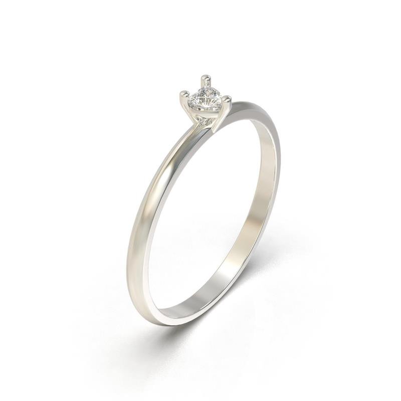 ANEL DE PRATA 925 A 950 SOLITÁRIO