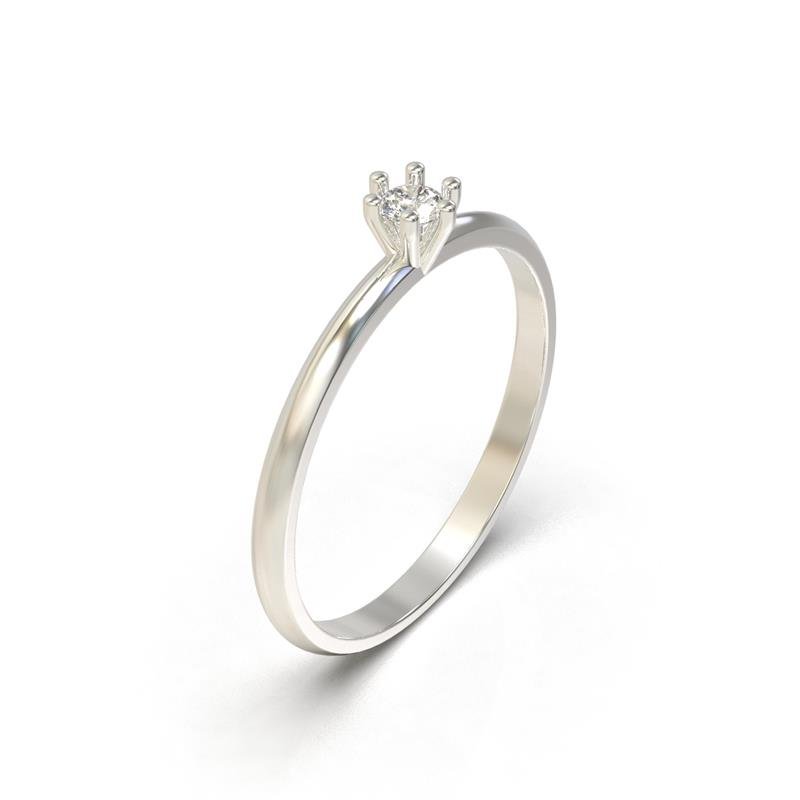 ANEL DE PRATA 925 A 950 SOLITÁRIO