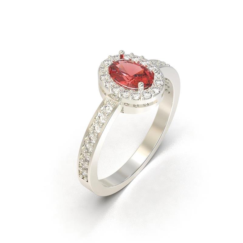 ANEL DE PRATA 925 A 950 ALTERA COR DA PEDRA CENTRAL OVAL 5X7