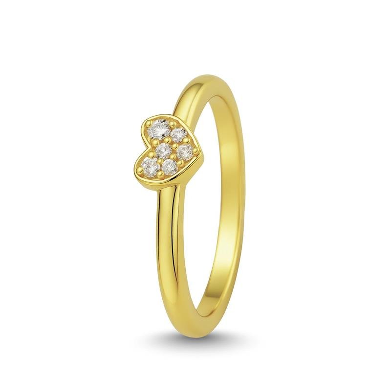 ANEL DE MOEDA CORAÇÃO CRAVEJADO