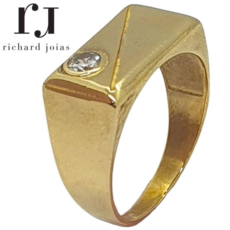 ANEL DE MOEDA QUADRADO MASCULINO