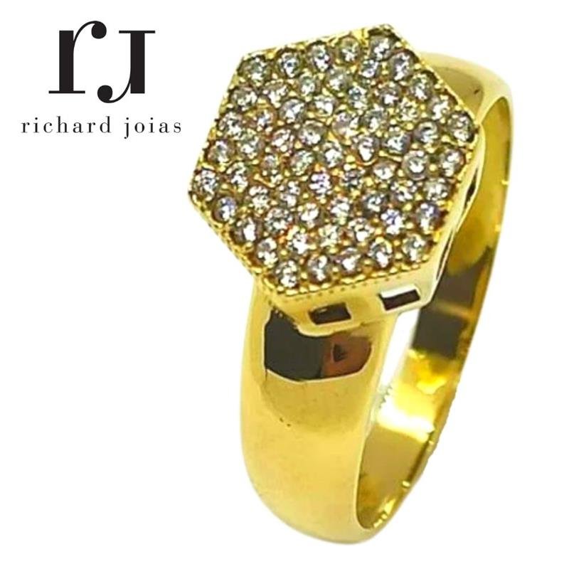 ANEL DE MOEDA CHUVEIRO COR UNICA C/42 PEDRAS