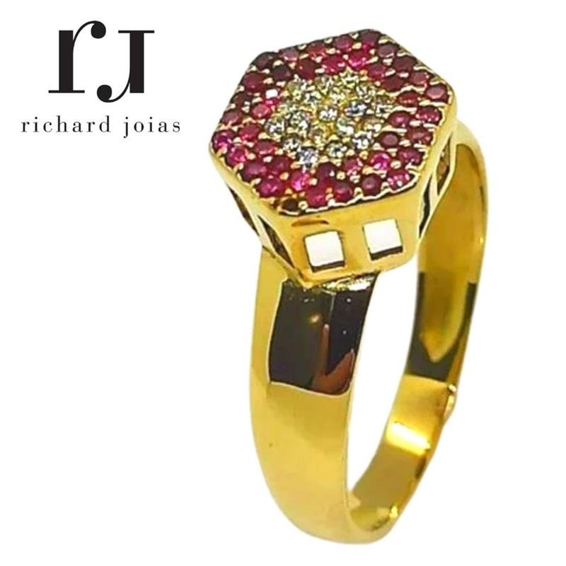 ANEL DE MOEDA CHUVEIRO MUDA COR LATERAL C/42 PEDRAS