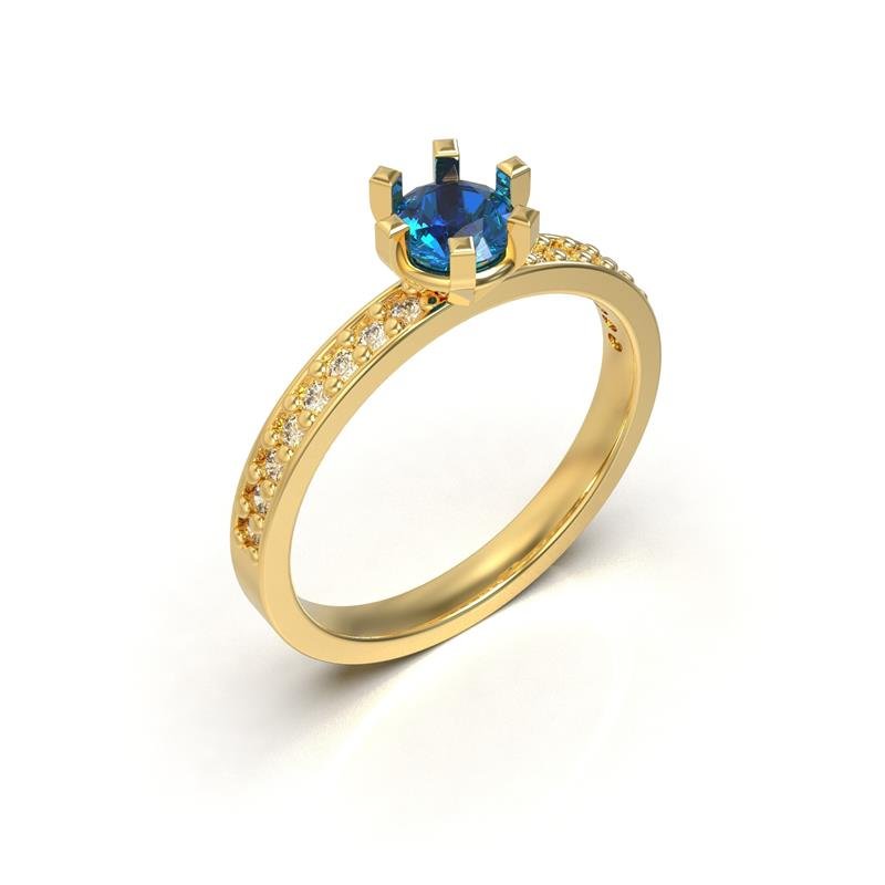 ANEL DE MOEDA SOLITÁRIO ALTERA COR CENTRAL 5,0MM