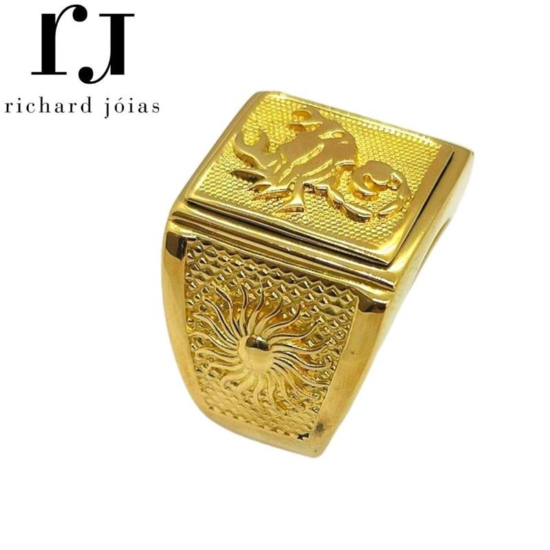 ANEL DE MOEDA SIGNO SCORPIÃO