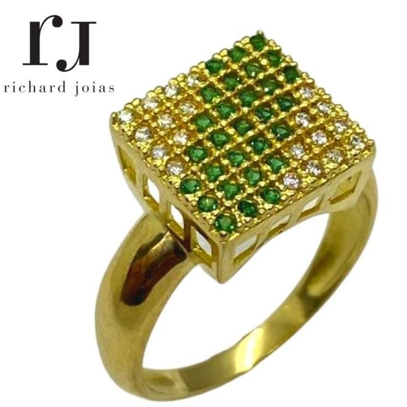 ANEL DE MOEDA CHUVEIRO MUDA COR PEDRAS DO CENTRO