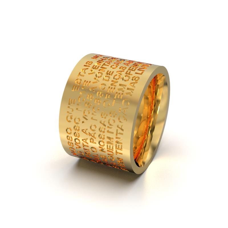 ANEL DE MOEDA 13MM PAI NOSSO